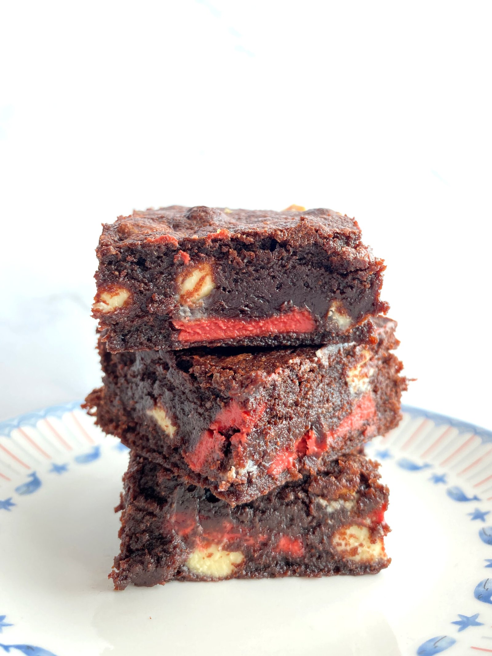 Strawberry White Chocolate Brownie